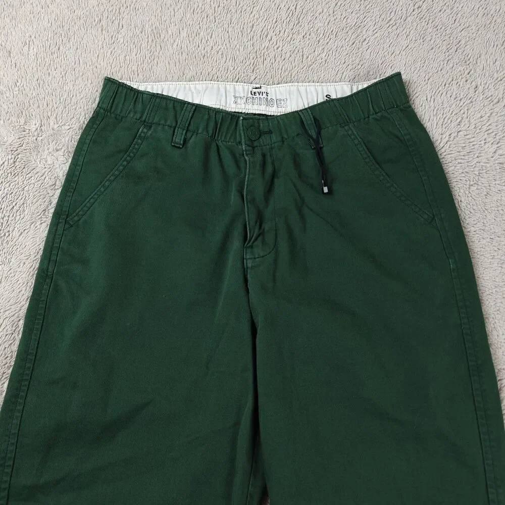 Levi’s XX Chino EZ Pants Men's S Dark Green Straight Leg Cotton Hemp
